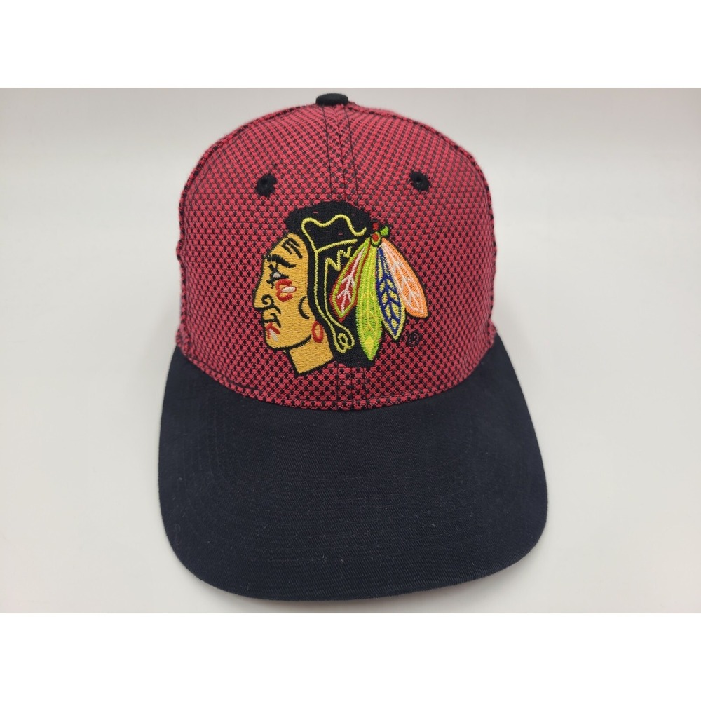 Vintage Chicago Blackhawks Bud Light Kick 10 Adjustable (Fits Small) Hat Cap NHL